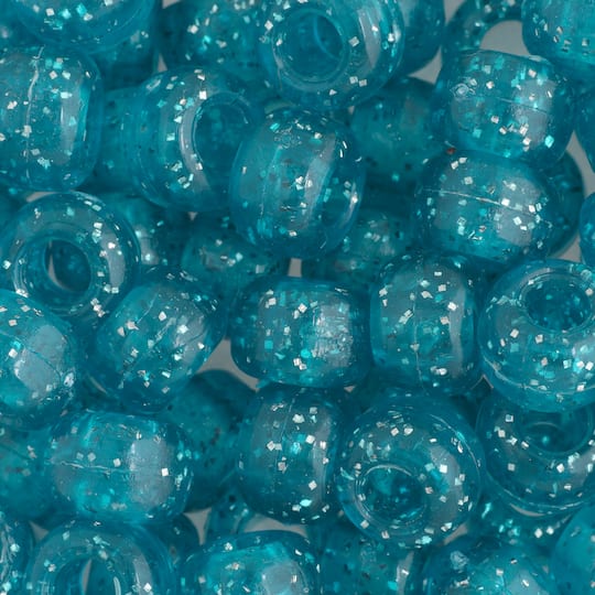 John Bead 9mm Sparkle Pony Beads, 1,000ct